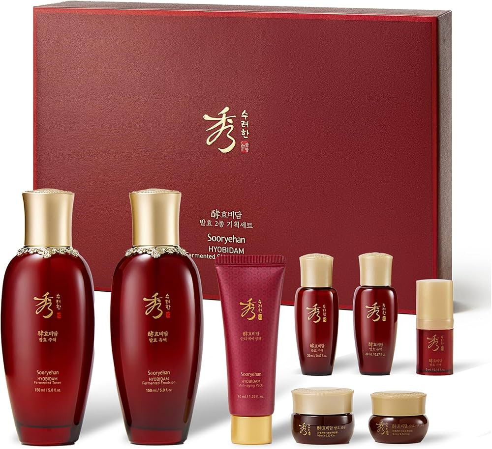 Sooryehan Ginseng Skincare gift Set - Hyobidam Korean Skin Care Set, Premium Gift Set for Intense... | Amazon (US)