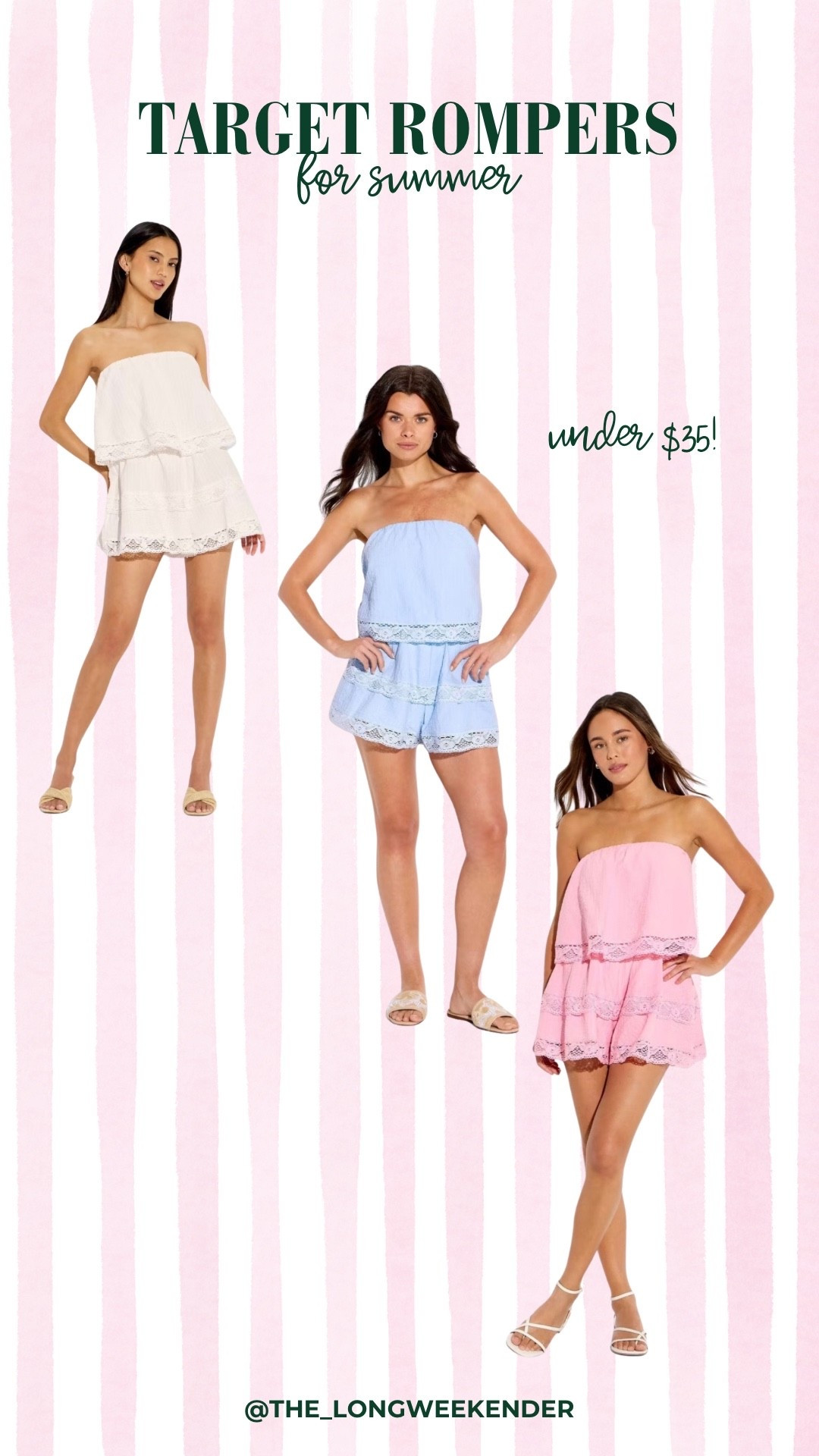 Under $35 Target Rompers for Spring and Summer!

#LTKootd #LTKSaleAlert #LTKTravel