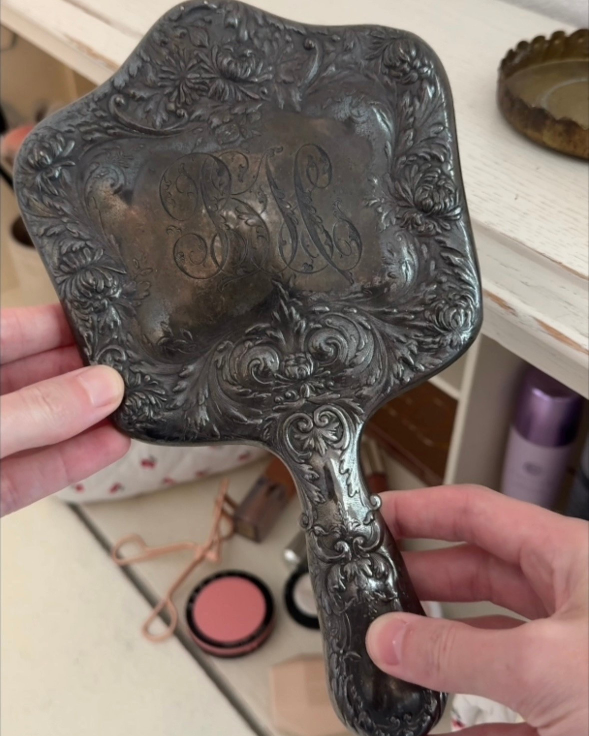 if this mirror could talk it would share secrets of another time 

#LTKHome #LTKFindsUnder50 #LTKBeauty