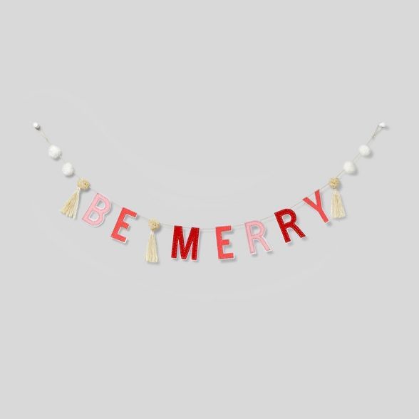 6ft Be Merry Garland Red/Pink - Wondershop™ | Target