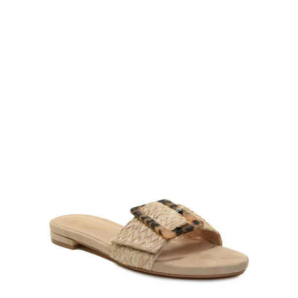 Scoop Women's Buckle Slide Sandals - Walmart.com | Walmart (US)