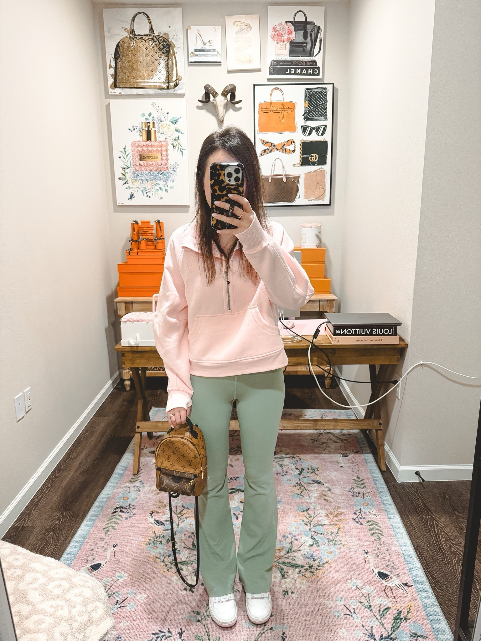 Lululemon scuba in strawberry milkshake with groove flares in palm court
 




#LTKFindsUnder100 #LTKSeasonal #LTKFitness