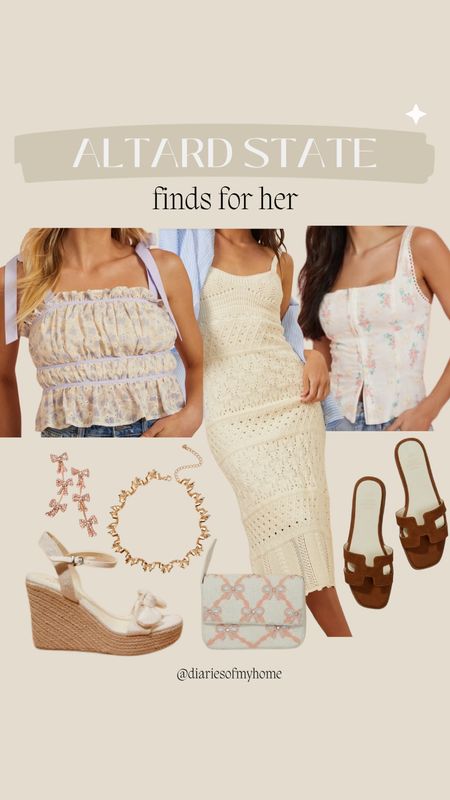 Altard State Finds for Her 💕

#altardstate #womensclothing #outfitinspo #ootd #summeroutfits #outfitideas #lookforless #tops #floral #bow 

#LTKStyleTip #LTKSeasonal #LTKFindsUnder100