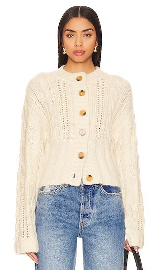 Eleni Knit Sweater in Cream | Revolve Clothing (Global)