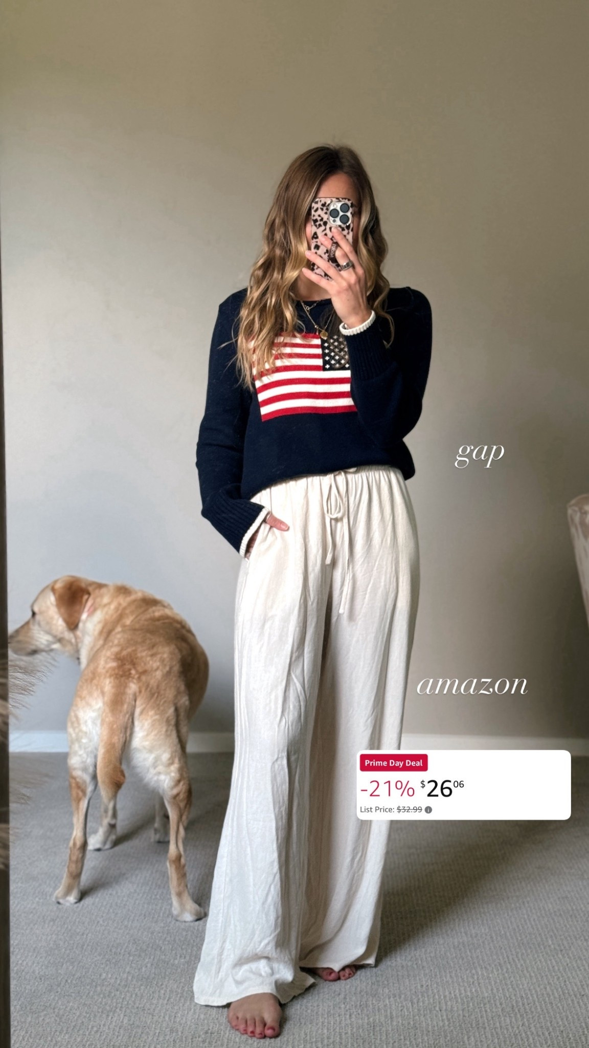 USA sweater: s
Amazon linen pants: s in shade apricot 

#LTKSeasonal #LTKSaleAlert #LTKPetite