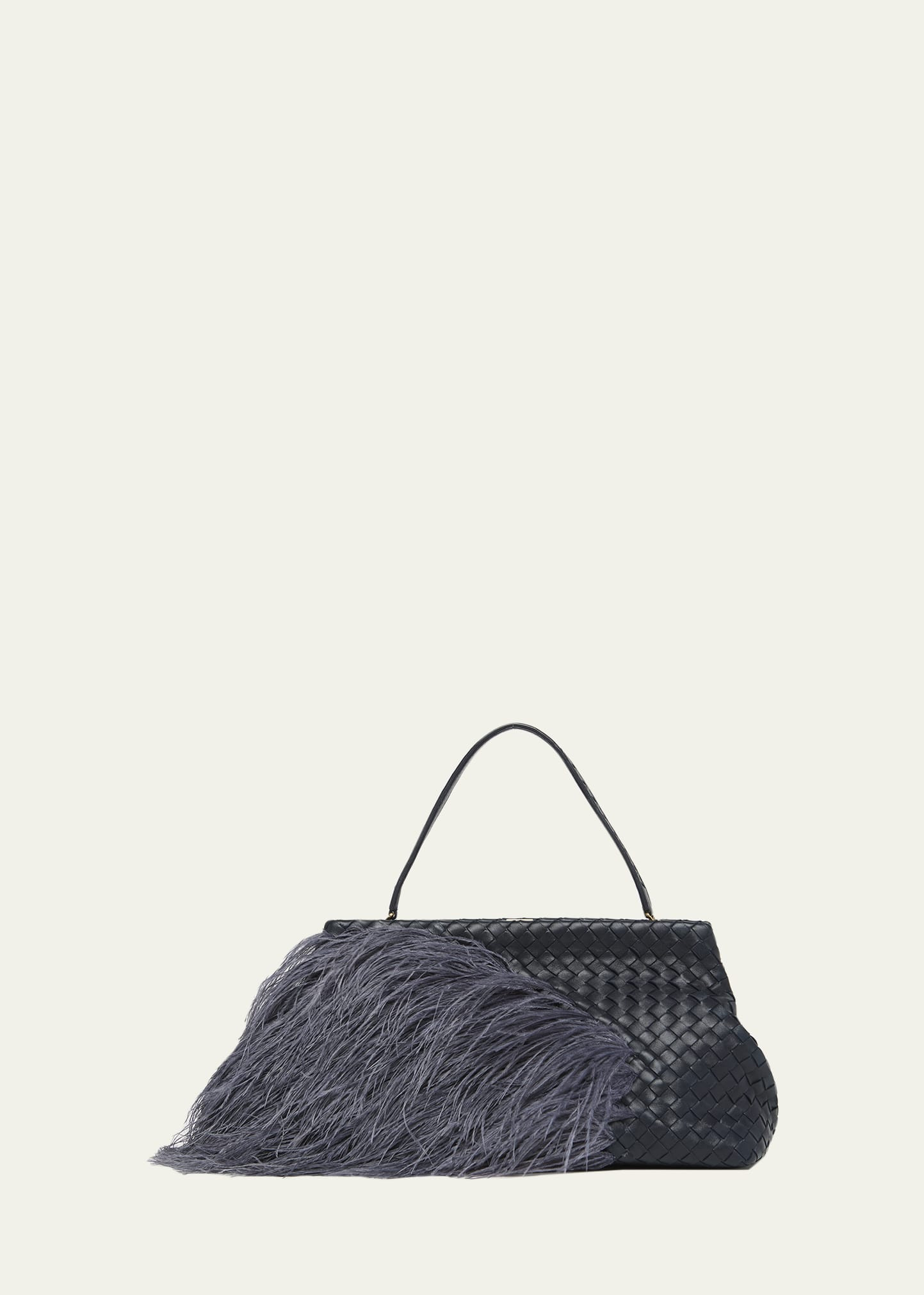 Bottega Veneta 1998 Feather Leather Shoulder Bag | Bergdorf Goodman