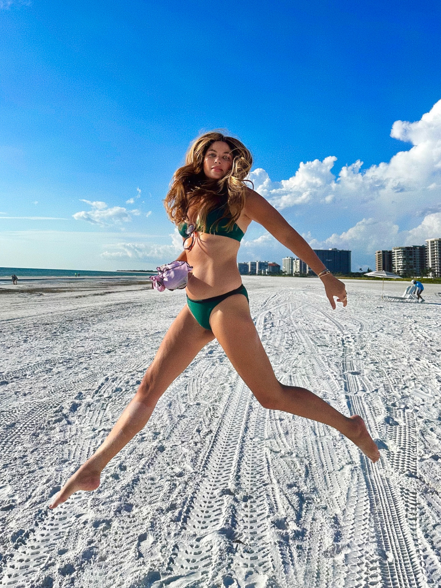 This green bikini has simple lines and great medium coverage and it’s on sale 🐊🌞Wearing a medium  

#LTKswim #LTKSale #LTKfindsunder100