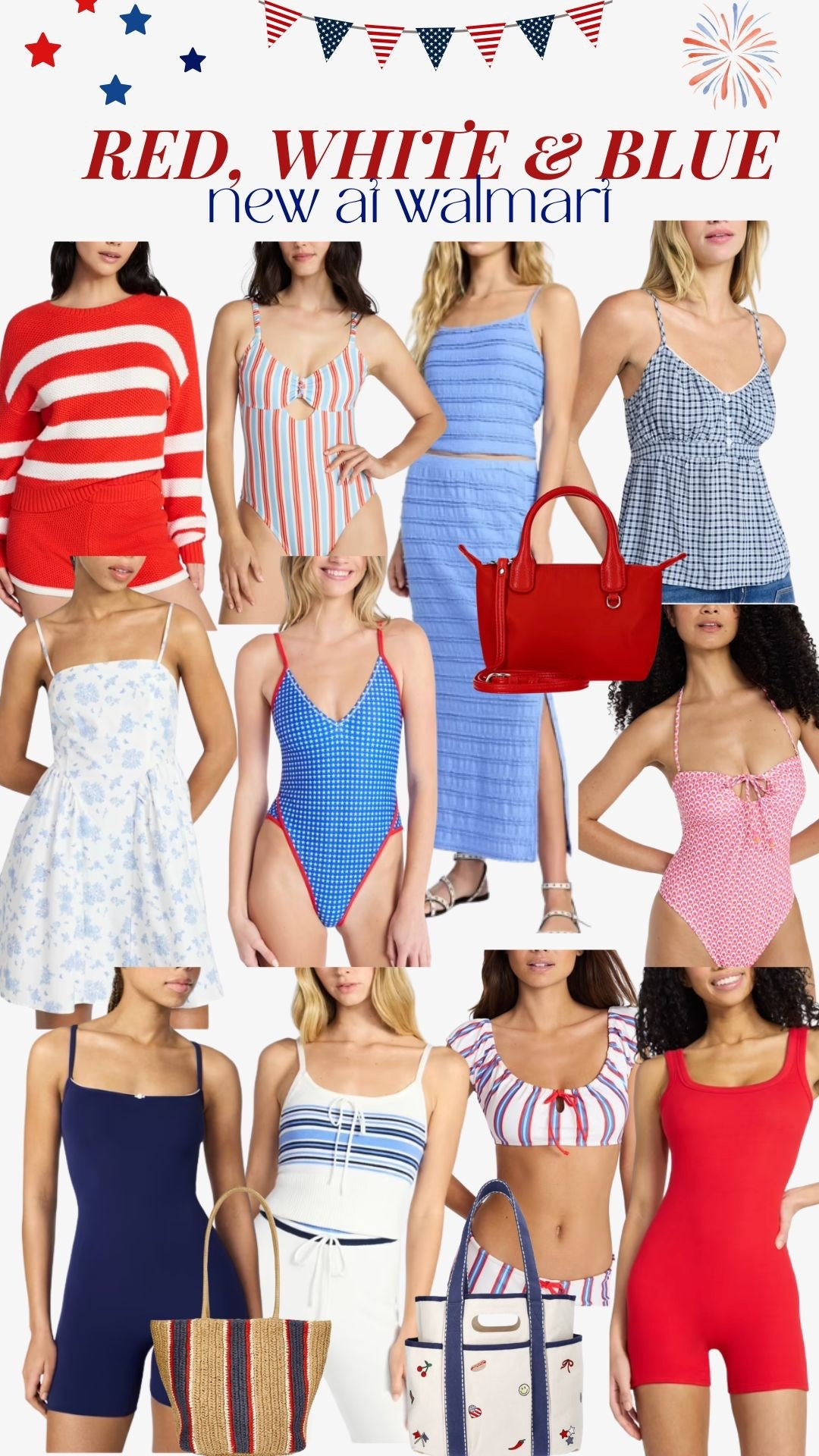 Walmart Fourth of July
Fourth of July outfit 
Summer outfit 
Walmart women’s fashion 
Walmart finds