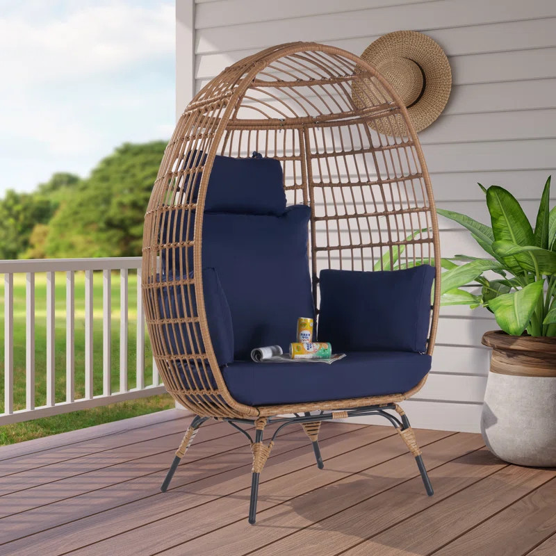 Wicker Outdoor Lounge Chair | Wayfair North America