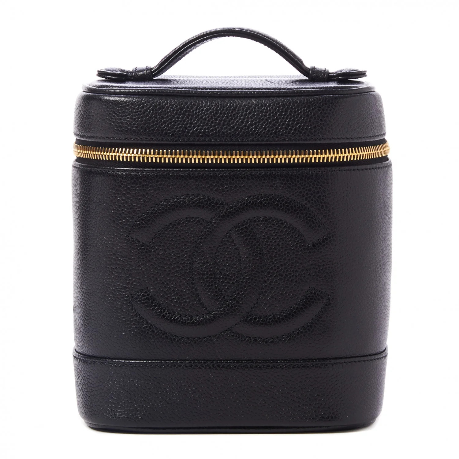 CHANEL Caviar Vanity Cosmetic Case Black | FASHIONPHILE | FASHIONPHILE (US)