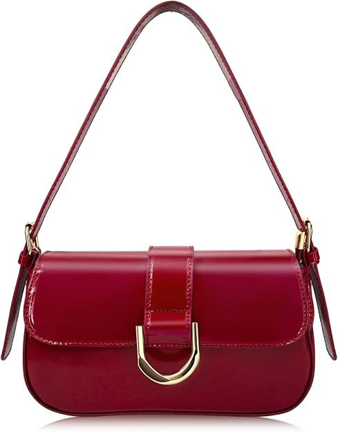 Small Shoulder Bag for Women, Red Retro Y2K Purse Trendy Crossbody Red Bag Handbag Top Handle Hob... | Amazon (US)