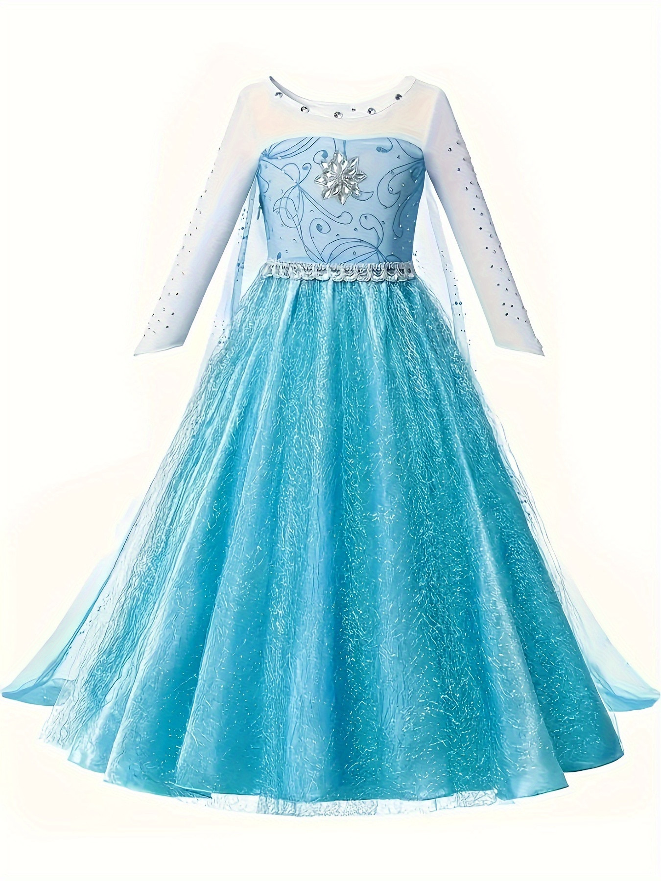 Girls Stunning Eye Catching Long Sleeve Rhinestone Snowflake - Temu | Temu Affiliate Program