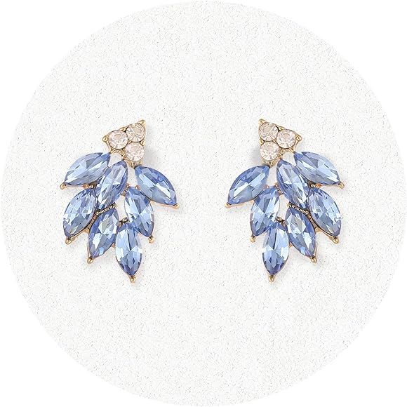 Rhinestone Stud Earrings for Women Small Dainty Crystal Cluster Drop Earrings for Girls Cute Cost... | Amazon (US)