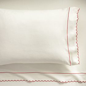 Scallop Flannel Sheet Set | Pottery Barn Teen