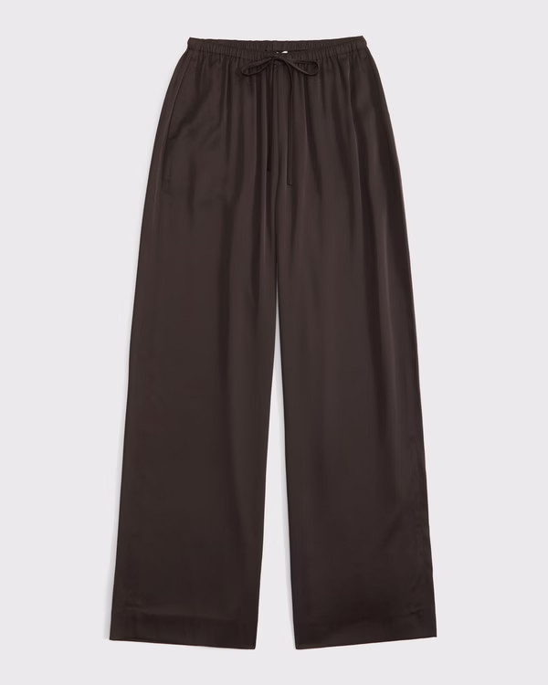 Women's Satin Pull-On Pant | Women's Bottoms | Abercrombie.com | Abercrombie & Fitch (US)