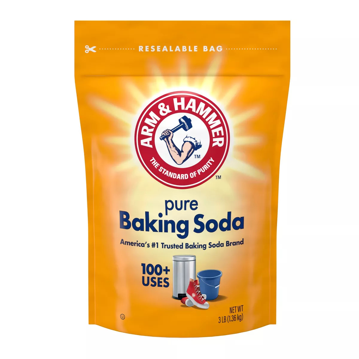 Arm & Hammer Pure Baking Soda Bag - 3lb | Target