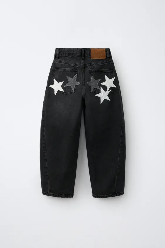 Barrel-leg jeans featuring an adjustable inner waistband and a front button closure. Designed wit... | Zara US