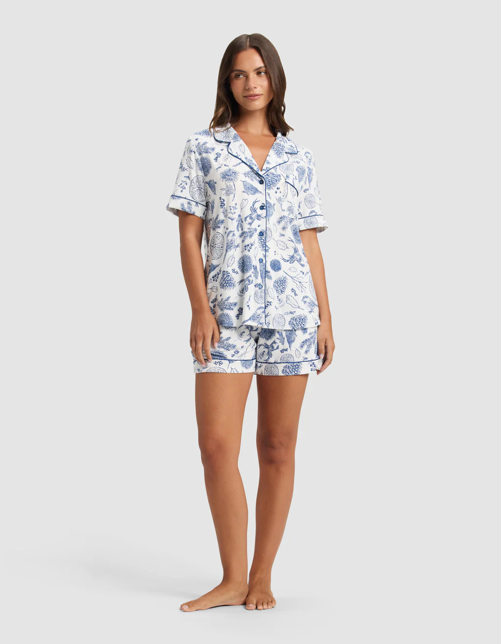 Women's Bamboo Stretch-Knit Short Sleeve Pajama Set - Last Chance | Cozy Earth