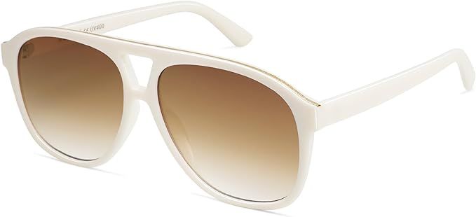 SOJOS Retro Trendy Aviator Sunglasses for Women Men Classic Vintage UV400 Aviators SJ2315 | Amazon (US)