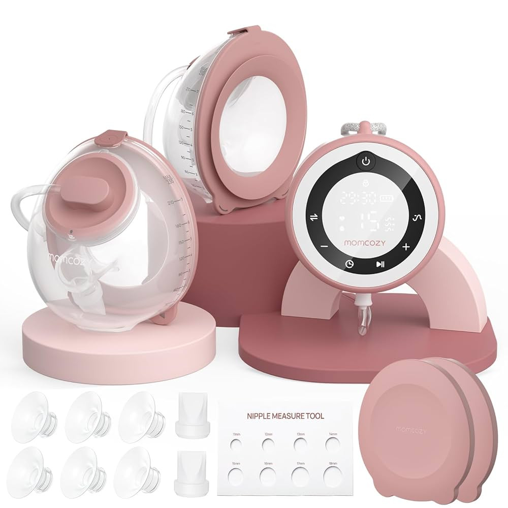 Momcozy Breast Pump V1 Pro Hospital-Grade, Hands-Free & Portable Wearable Pump, Upgraded Electric... | Amazon (US)