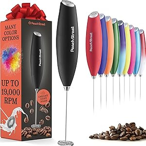 Powerful Handheld Milk Frother, Mini Milk Foamer, Battery Operated (Not included) Stainless Steel... | Amazon (US)
