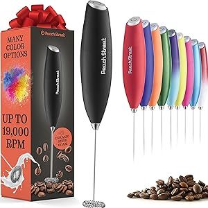 Powerful Handheld Milk Frother, Mini Milk Foamer, Battery Operated (Not included) Stainless Steel... | Amazon (US)