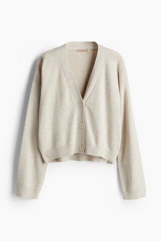 H & M - Fine-Knit Cardigan - Beige | H&M (US + CA)
