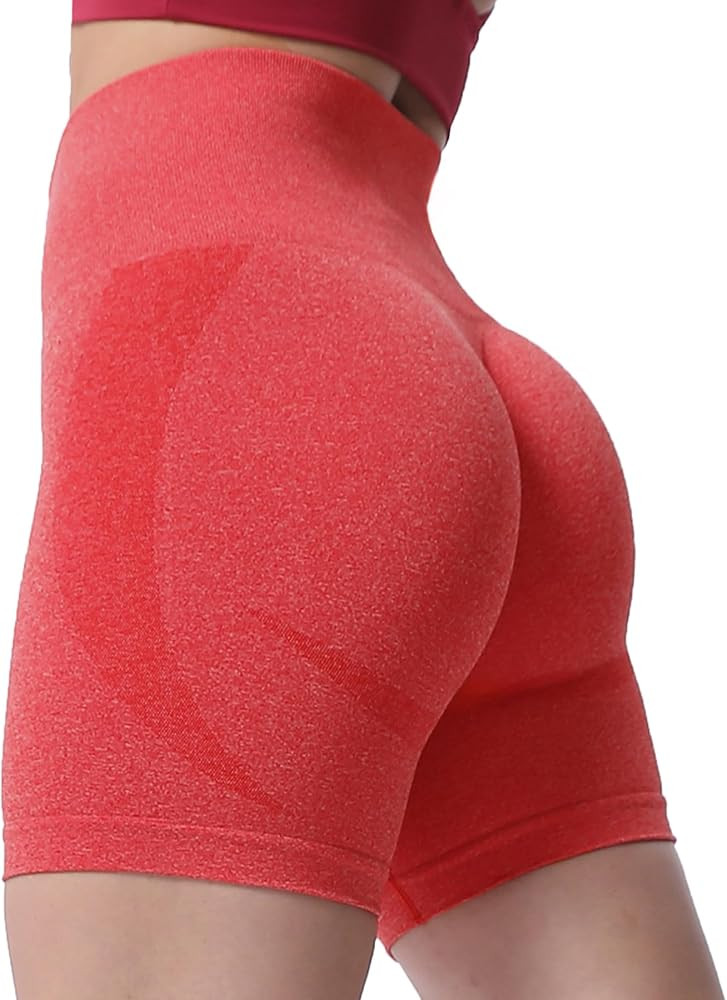 Aoxjox Contour Seamless Workout Biker Shorts for Women Tummy Control High Waisted Athletic Booty ... | Amazon (US)