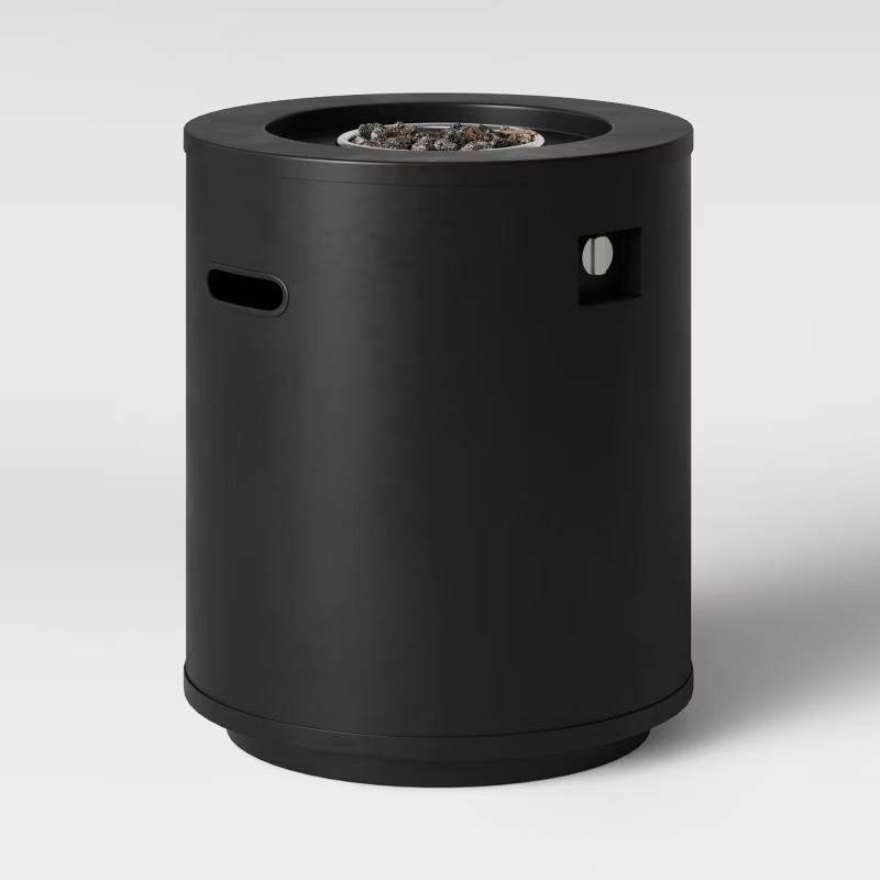 Round Metal Fire Column - Black - Project 62™ | Target
