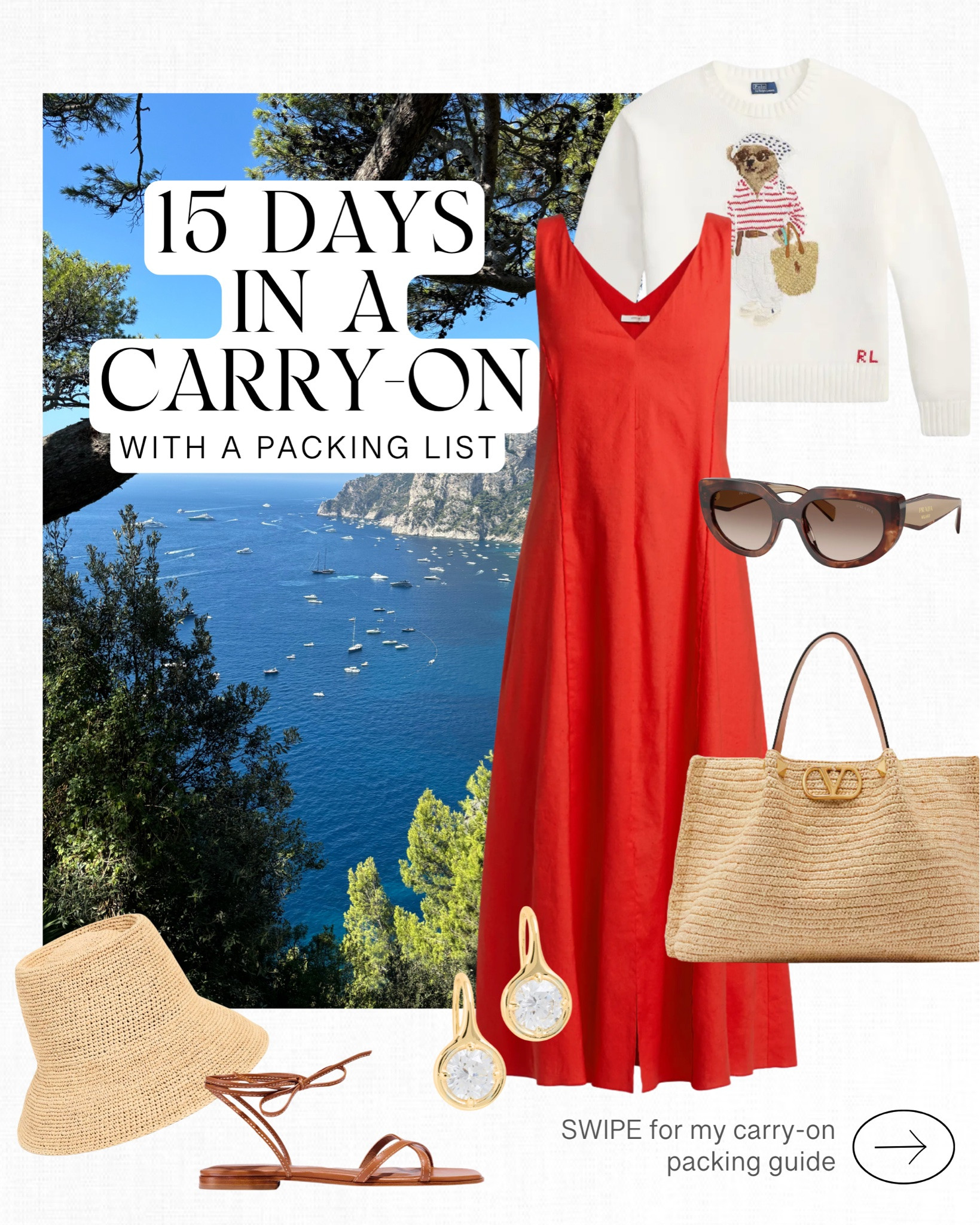 WHAT TO PACK in your carry-on! How to pack for 15 days without checking a bag!! ✈️

Whether you’re headed to Europe or anywhere warm this season, this is for you. These pieces are so versatile and can be styled for multiple outfits!

3 ways to pack like a stylist ⭐️

✔️ Use compression packing cubes to keep everything organized ✔️ Wear your bulkiest items on the plane (think sneakers + jackets) ✔️ Keep shoes to just 3–4 pairs max

A few summers ago, my middle son Jack and I went on a 15 day trip to London and Italy. Heathrow was in the news for record lost luggage at the time, and I wasn’t about to take any chances. I managed to fit everything into a carry-on! 😳 It was tricky, but with good compression cubes and a little outfit planning, it really did work out well.

#LTKTravel #LTKootd #LTKOver40