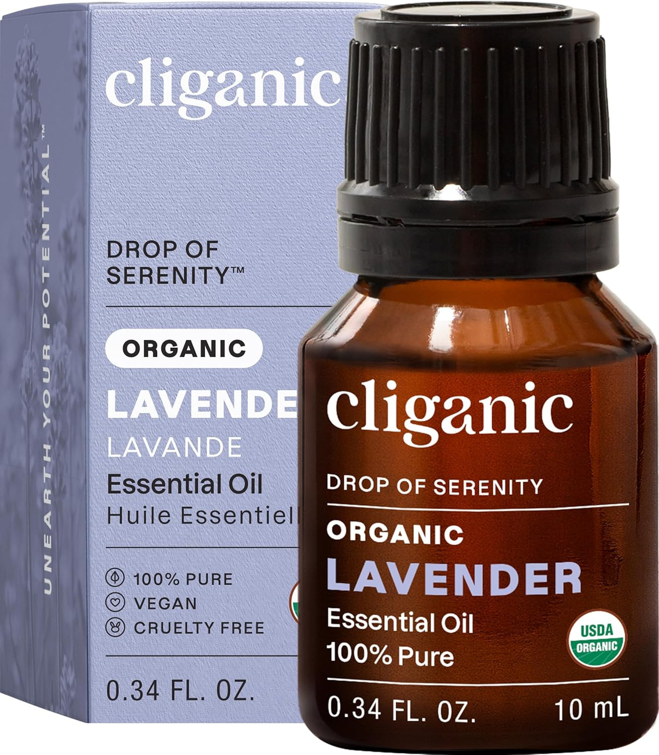 Cliganic Organic Lavender Essential Oil - 100% Pure Natural Undiluted, for Aromatherapy Diffuser ... | Amazon (US)