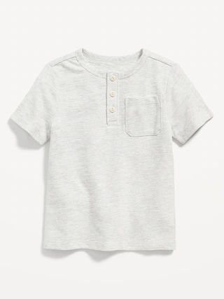Jacquard-Knit Henley Pocket T-Shirt for Toddler Boys | Old Navy (US)