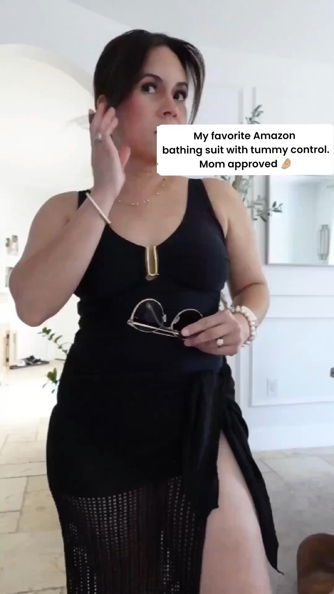 Mom friendly Amazon bathing suit 🥰 I’m wearing a medium for reference 

#LTKmomlife #LTKPetite