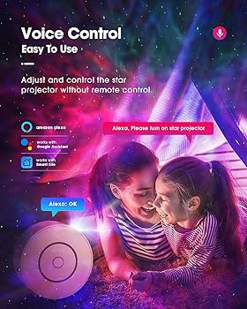 SUPPOU LED Alexa Star Projector Lamp, Smart Night Light Kids Adults 3D Galaxy Projector Light wit... | Amazon (UK)