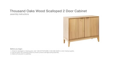 Thousand Oaks Wood Scalloped 2 Door Cabinet - Threshold™ designed with Studio McGee | Target