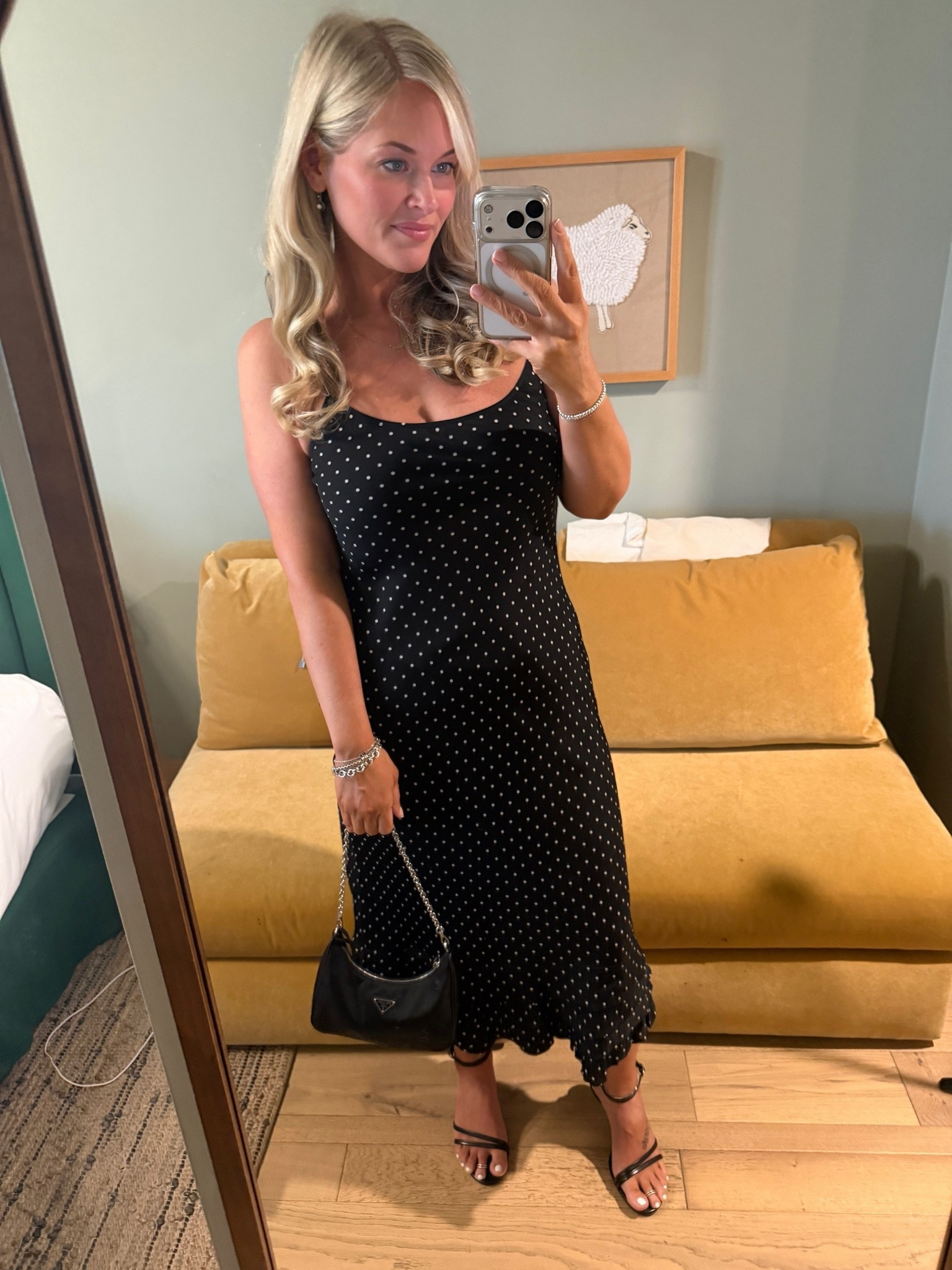 Work event look 🖤 An easy black midi dress with strappy heels + a mini bag.

#WorkEventOutfit #MidiDress #EventStyle #BlackDress

#LTKgrwm #LTKootd #LTKMidsize