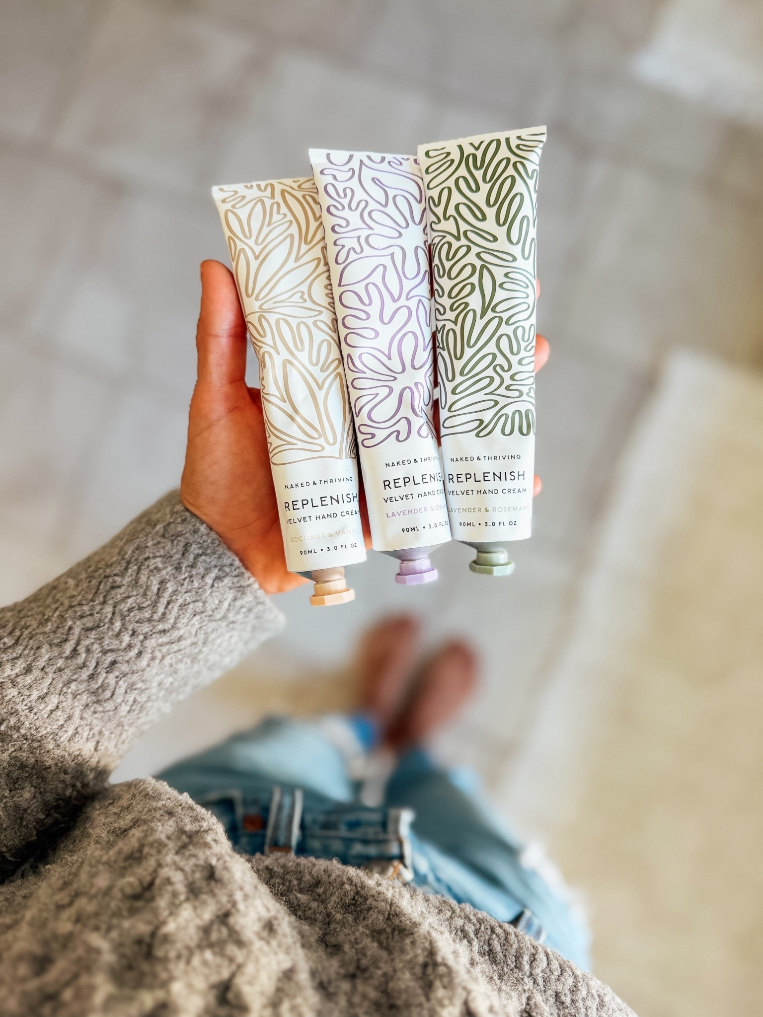 A little luxury you'll actually use every single day
I keep these REPLENISH velvet hand creams from Naked & Thriving everywhere…my purse, my car, my “spend the day at the ballpark” bag. They’re  lightweight, super moisturizing, and smell like a mini spa moment on the go
Available in full + travel sizes (perfect for tossing in every bag)
Clean, plant-based, cruelty-free ingredients
Such an easy way to add a touch of everyday luxury 

#Itkbeauty #Itkfinds #everydayluxury #cleanbeautyfinds

#LTKdayinmylife #LTKgrwm #LTKmorningroutine