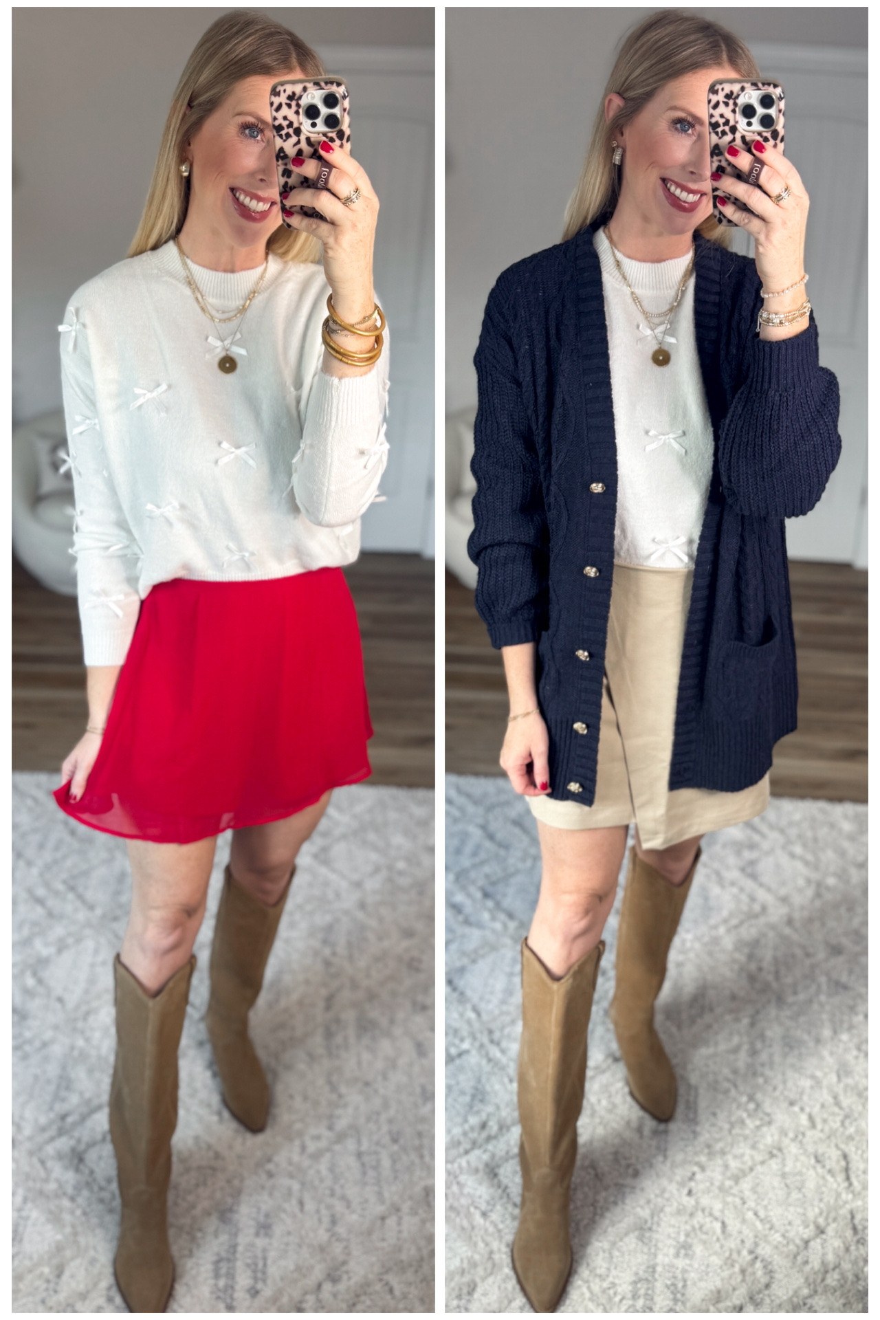 2 ways to style this bow sweater from Walmart!!

#LTKFindsUnder50 #LTKootd