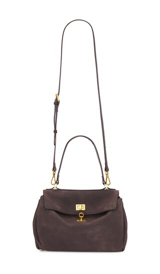Locked in Slouch Bag in Dark Brown | Revolve Clothing (Global)