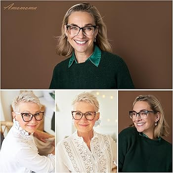 3-Pack Oversized Reading Glasses Cat Eye For Women Stylish Ladies Designer Reader Eyewear AM6129 | Amazon (US)
