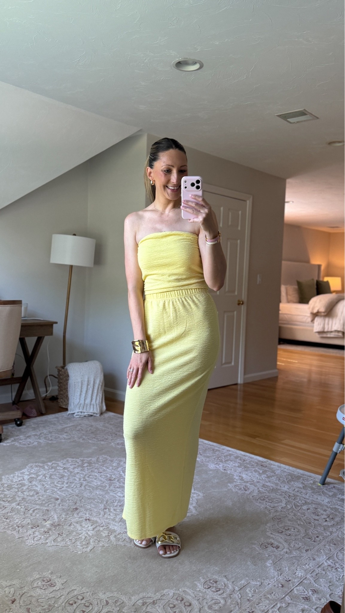 the perfect butter yellow outfit for baby showers, bridal showers, weddings, or any special event 💛

this amazon skirt and top is so comfortable, cute, and is really wrinkle resistant.

#LTKootd #LTKmomlife #LTKTall