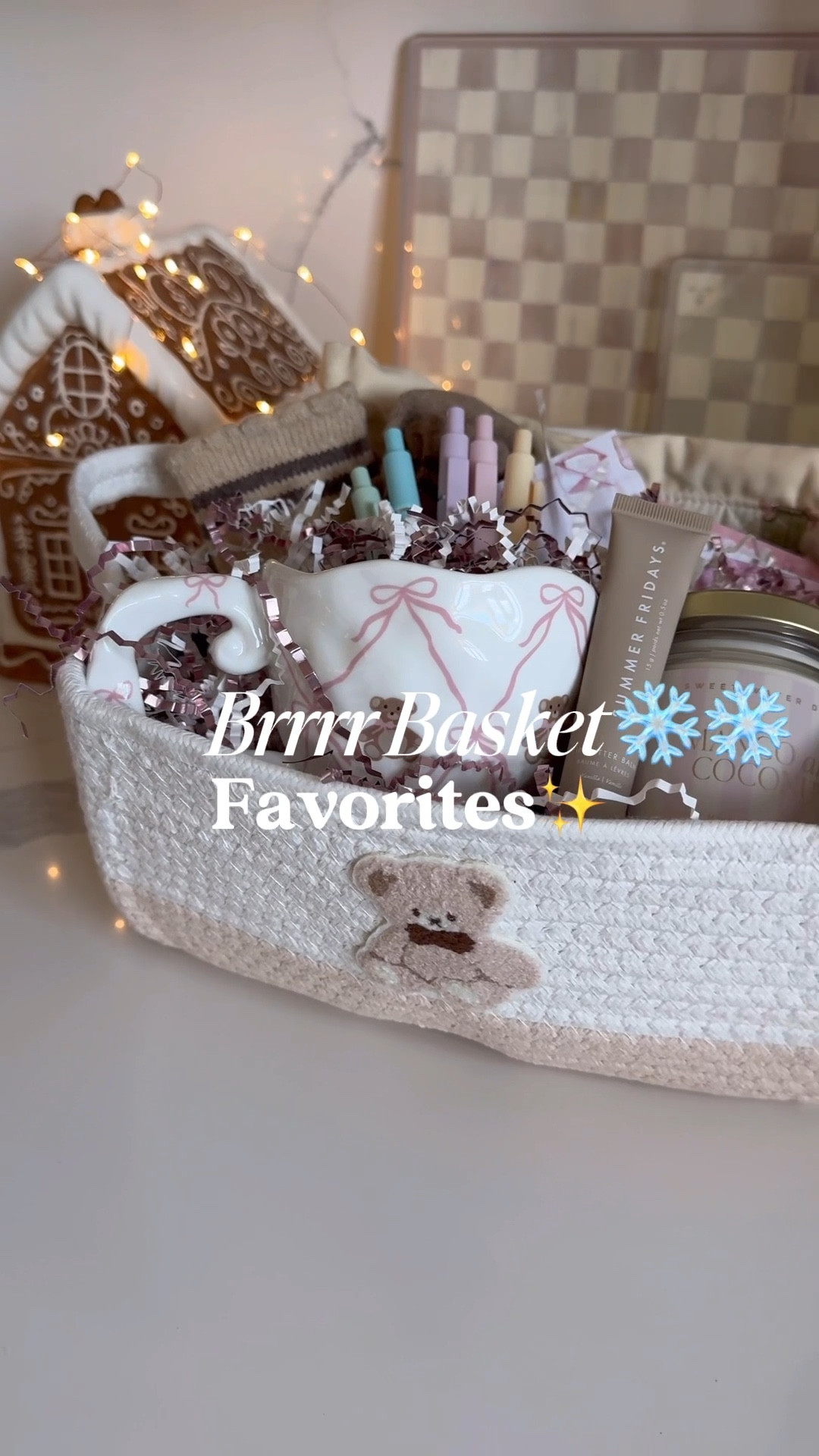 Brrrr basket favorites!
❄️❄️❄️❄️❄️ A cozy little ritual we do every winter — our BRRR basket ❄️🫶 Filled with everything that makes home feel extra warm, even on the chilliest days. #CozyVibesOnly #WinterTradition

#LTKHoliday #LTKGiftGuide #LTKSeasonal