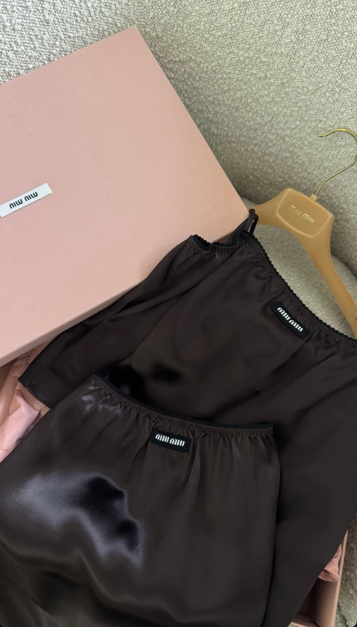 new Miu Miu satin cami and skirt set 🖤🎀

#LTKSeasonal #LTKStyleTip