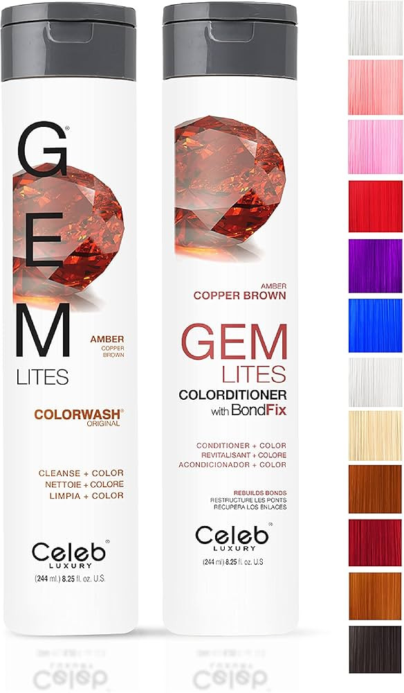 Celeb Luxury Intense Color Depositing Colorwash Shampoo + BondFix Rebuilder, Vegan Hair Dye, Sust... | Amazon (US)