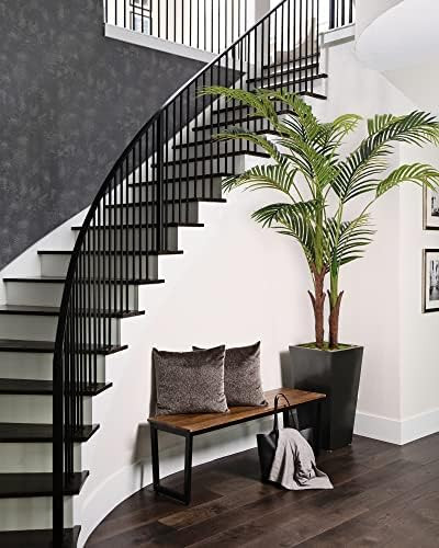 Artificial Areca Palm Tree-Faux Tropical Fake Plant - Floor Dypsis Lutescens Silk Plants in Pot -... | Amazon (US)