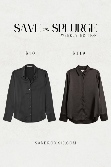 Save vs. splurge — satin long-sleeve 

xo, Sandroxxie by Sandra
www.sandroxxie.com | #sandroxxie

save or splurge, same vibe for less

#LTKworkwear #LTKfindsunder50 #LTKstyletip