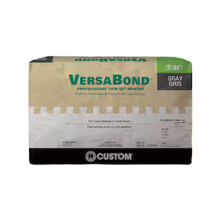 Custom Building Products VersaBond 50 lb. Gray Fortified Thinset Mortar MTSG50 - The Home Depot | The Home Depot
