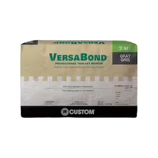 VersaBond 50 lb. Gray Fortified Thinset Mortar | The Home Depot
