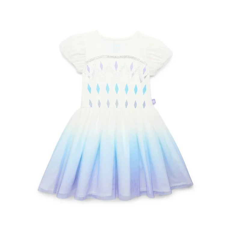 Frozen 2 Girls Elsa Cosplay Dress with Puff Sleeves, Sizes 4-12 | Walmart (US)