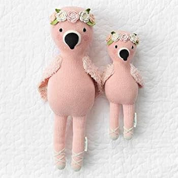 cuddle + kind Penelope The Flamingo Little 13" Hand-Knit Doll – 1 Doll = 10 Meals, Fair Trade, Heirl | Amazon (US)